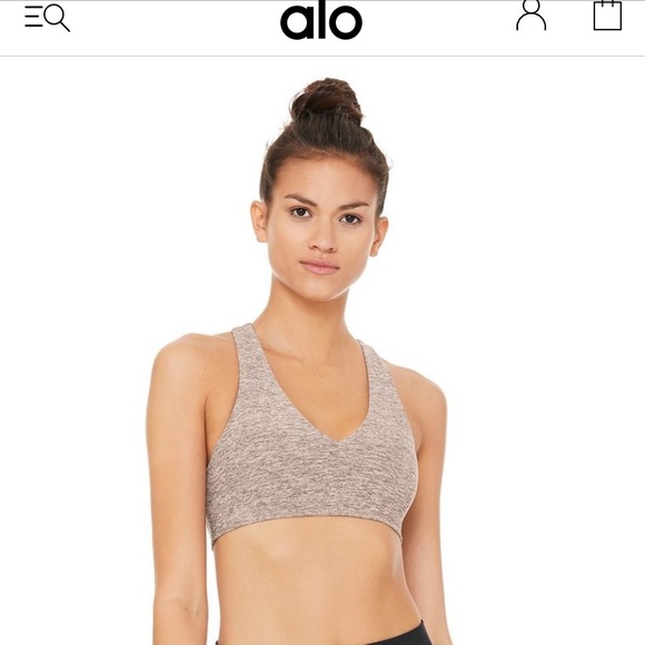 SOLD Alo Yoga - Alosoft bra in Heather (S) - Picture 1 of 2